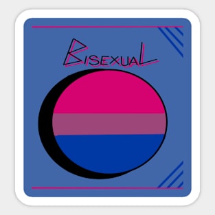 Bisexual flag. Sticker